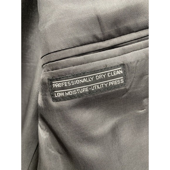 David Taylor Blazer Mens Size 42 L Gray Two Button Front Notched Single Vented - Picture 15 of 16